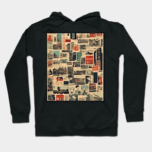 Vintage Street Art Collage Hoodie